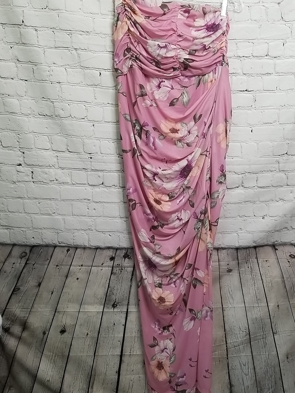 Fashion Nova Strapless Dress 1X Back Zipper Lined NWT